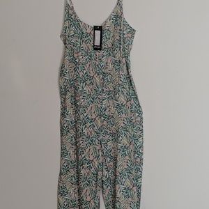 Nasty Gal Pants - Nasty gal palm print lightweight jumpsuit Nasty Gal Pants - Nasty gal palm print lightweight jumpsuit